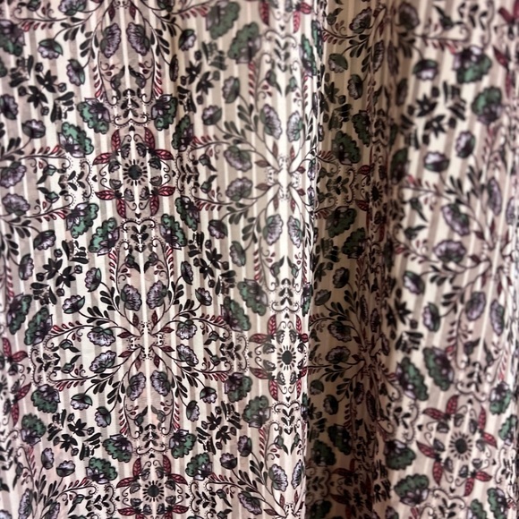 NWT BCBGeneration Floral pleated Kimono Tunic Open Front Flutter Sleeve Cover OS - Picture 7 of 9